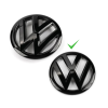 Volkswagen svarta emblem - Fram/Bak (30+ modeller)