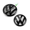 Volkswagen svarta emblem - Fram/Bak (30+ modeller)