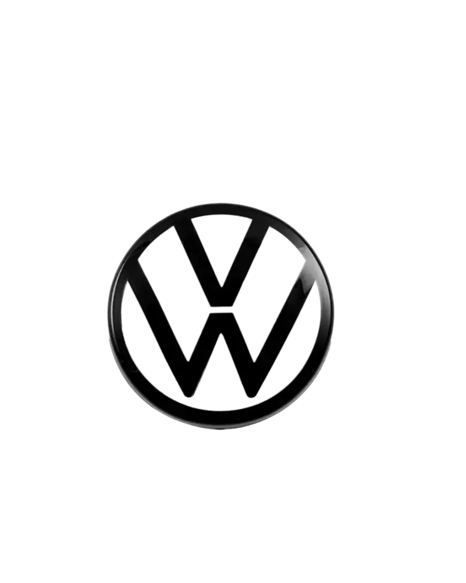VW emblem (Vit/Svart)