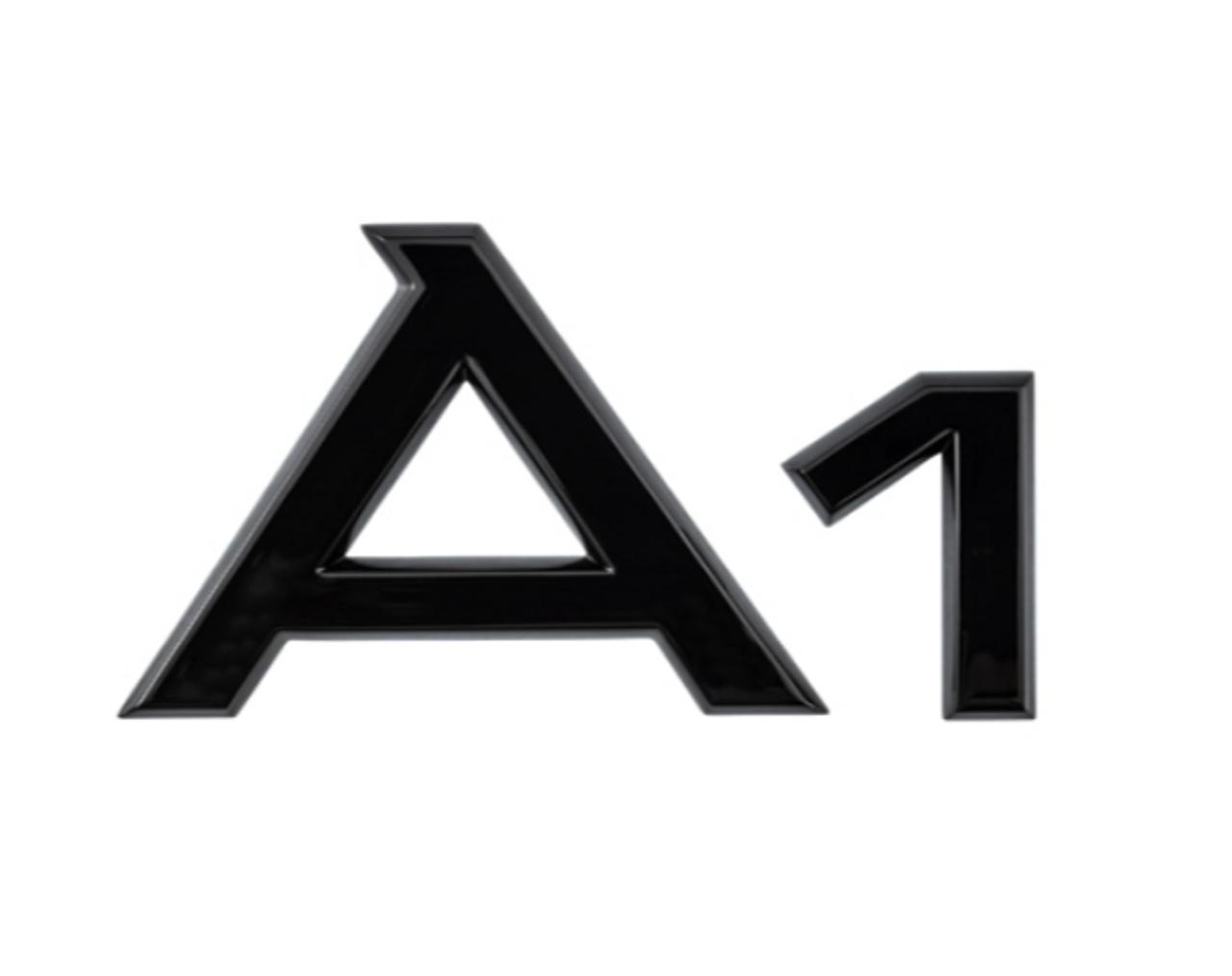 Audi modellemblem - svart