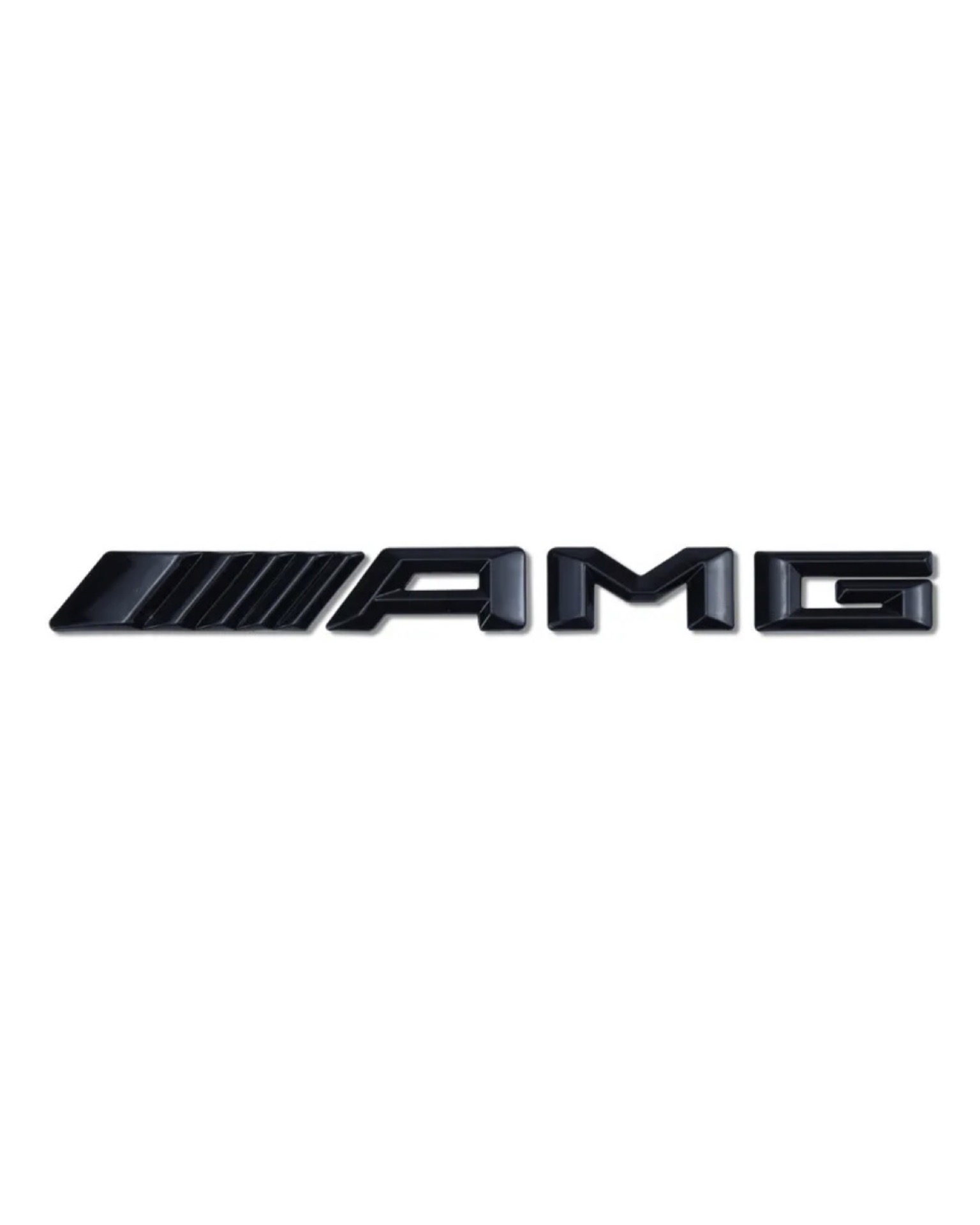 Mercedes Benz AMG emblem - Svart/Silver