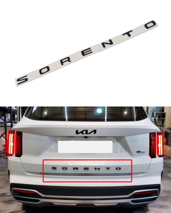 Svart KIA Sorento emblem (Nya modellen)