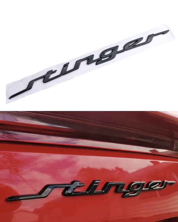 Svart KIA Stinger emblem