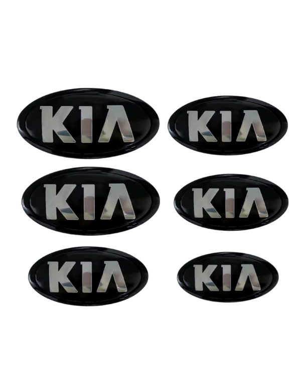 Svart KIA emblem till motorhuv/baklucka