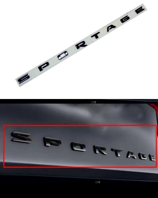 Svart KIA Sportage emblem (Nya modellen)