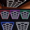 Hexagon belysning LED-Armatur 243x484cm - 6000K (Flera färger)