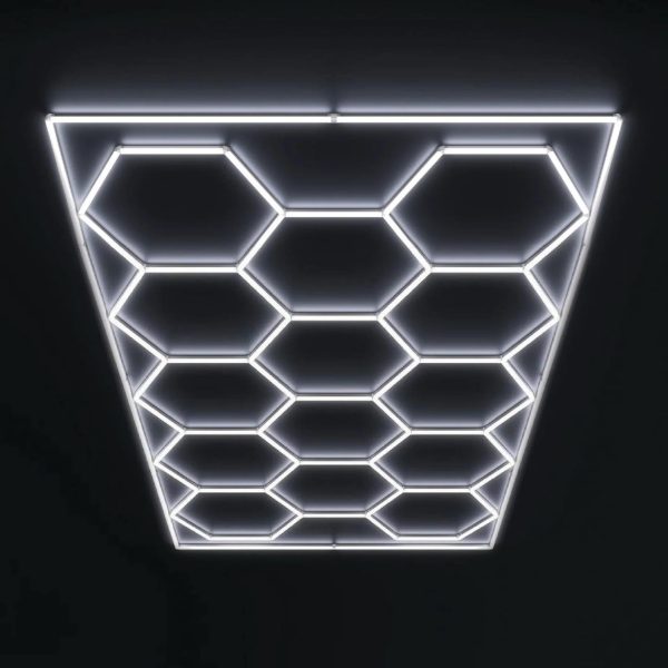 Hexagon belysning LED-Armatur 243x484cm - 6000K (Flera färger) - Bild 11