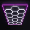 Hexagon belysning LED-Armatur 243x484cm - 6000K (Flera färger) - Bild 3