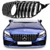 Mercedes GT-grill AMG look panamerican C-klass W205 14-18 (Svart/Krom) - Bild 3