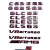 Exklusiva Mercedes AMG Svart/Röda emblem (15+ modeller)