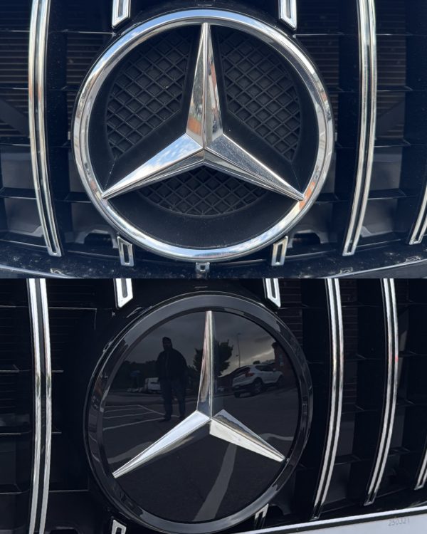 Mercedes stjärna facelift uppgradering (mirror/platt/distronic) - 210mm - Bild 2