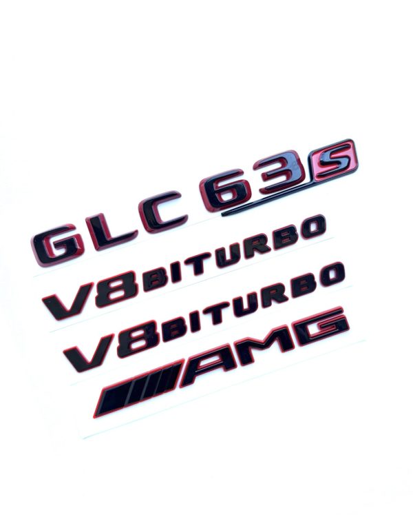 Exklusiva Mercedes AMG Svart/Röda emblem (15+ modeller) - Bild 10