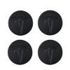 Tesla centrumkåpor 4-pack Helsvarta 57mm