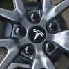 Tesla Centrumkåpor 4-pack Svart/Silver 57mm - Bild 2