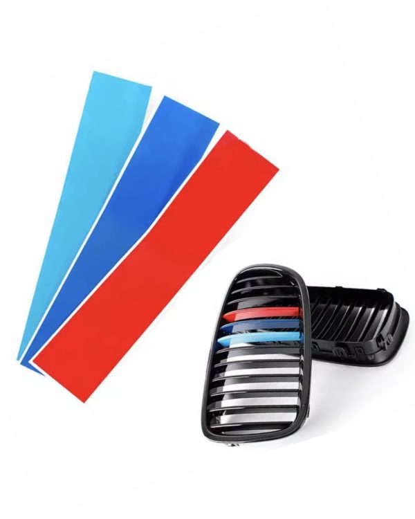 BMW M färger tricolor vinyl 3-pack till interiör/exteriör