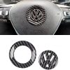 Svart VW ratt emblem svart/"kolfiber" - Passar flera modeller - Bild 5
