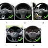 Svart VW ratt emblem svart/"kolfiber" - Passar flera modeller - Bild 2