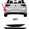 Volkswagen Golf MK7/MK7.5 2-pack reflex överlägg i svart hexagon - Bild 2