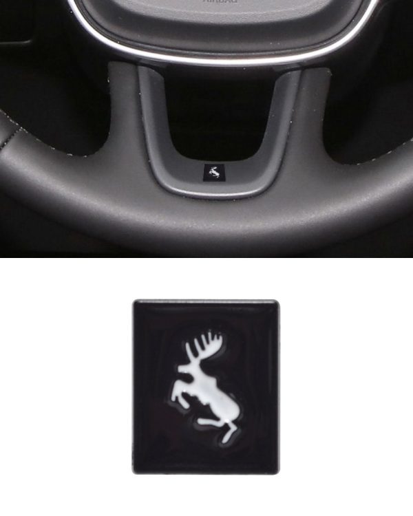 Älg emblem till ratt passande Polestar/Volvo - Flera färger - Bild 3