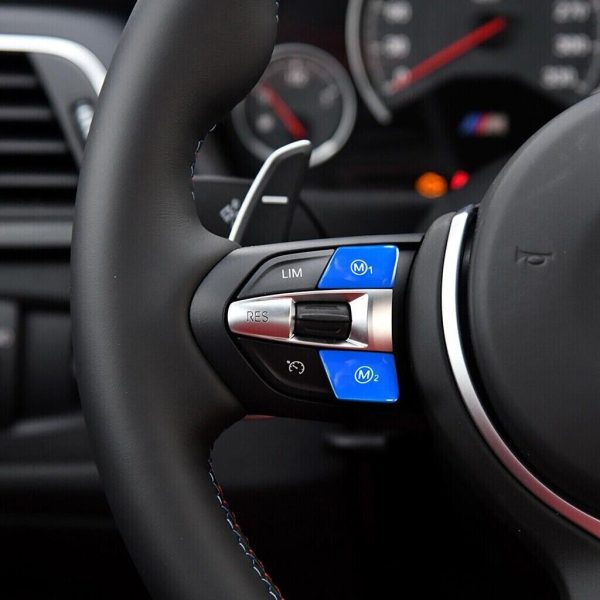 BMW knappar till ratten (Röd/Blå) - Flera modeller - Bild 5