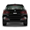 BMW X3/X4 18-22 Ändrör/Slutrör (Avgaskåpa) – Svart & Silver - Bild 2