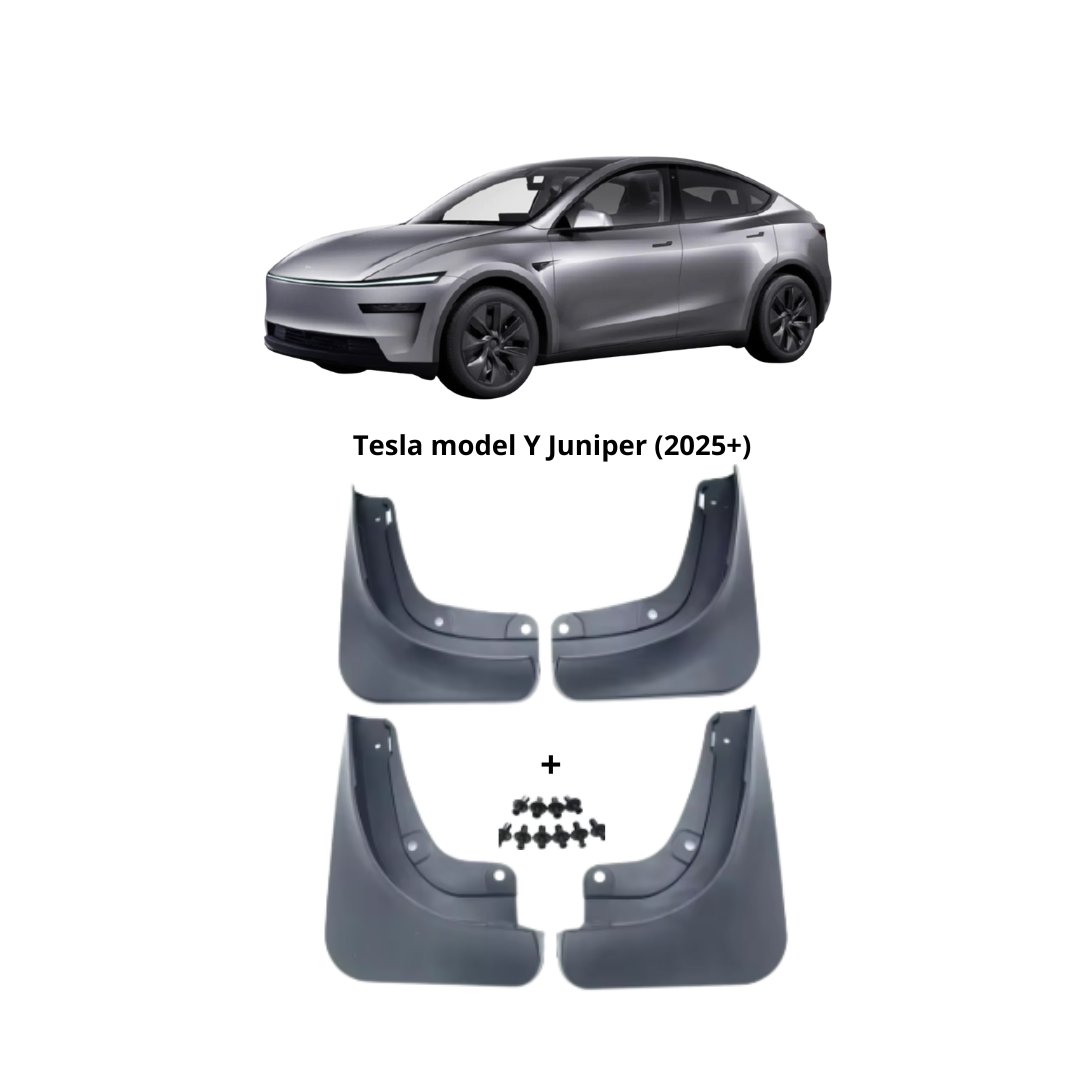 Passande Tesla model Y Stänkskydd/Mudflaps 4-pack – Passar 2019-2025 2 Passande Tesla model Y Stänkskydd/Mudflaps 4-pack – Passar 2019-2025 - Bild 2