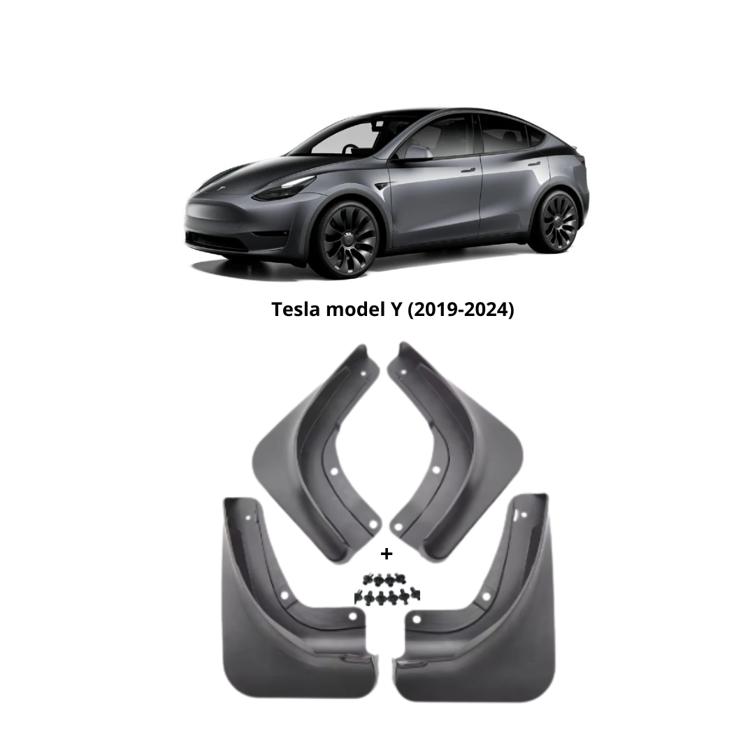 Passande Tesla model Y Stänkskydd/Mudflaps 4-pack – Passar 2019-2025 3 Passande Tesla model Y Stänkskydd/Mudflaps 4-pack – Passar 2019-2025 - Bild 3