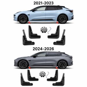 Passande Zeekr 001 Stänkskydd/Mudflaps 4-pack – Passar 2021-2026