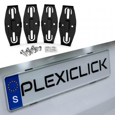 Plexiclick Skylthållare Transparent/Svart (4-pack) 10 Plexiclick Skylthållare Transparent/Svart (4-pack) - Bild 10