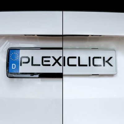 Plexiclick Skylthållare Transparent/Svart (4-pack) 9 Plexiclick Skylthållare Transparent/Svart (4-pack) - Bild 9