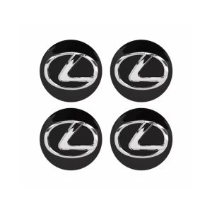 4-pack Lexus centrumkåpor i Svart 62mm