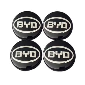 4-pack BYD centrumkåpor i Svart 60/65/68mm
