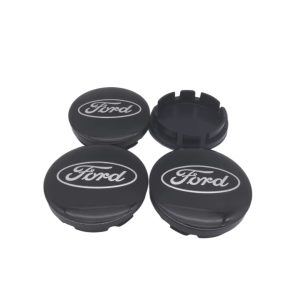 4-pack Ford centrumkåpor i Svart 54/56/60mm