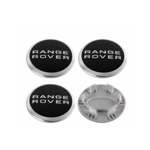 4-pack Range Rover centrumkåpor i Svart 60/62/65/68mm