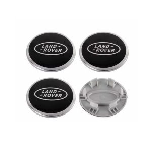 4-pack Land Rover centrumkåpor i Svart 60/62/65/68mm