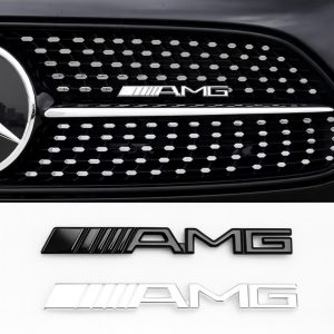 AMG emblem till grill – Krom/Blank/Svart
