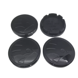 4-pack Skoda centrumkåpor i Svart 56mm
