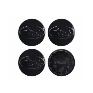 4-pack Subaru centrumkåpor i Svart 59mm