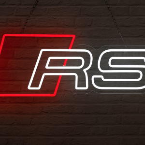 Produkter 29 LED Neon Skylt – Audi RS (40×17 cm) till garage/hem/kontor