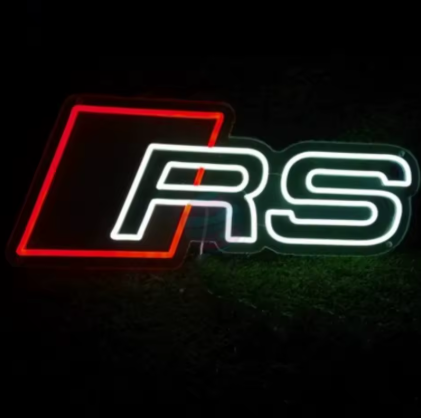 LED Neon Skylt – Audi RS (40×17 cm) till garage/hem/kontor 2 LED Neon Skylt – Audi RS (40×17 cm) till garage/hem/kontor - Bild 2