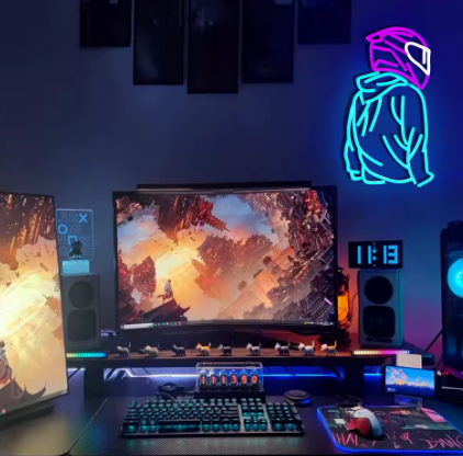 LED Neon Skylt – Bikelife (42×25 cm) till garage/hem/kontor 2 LED Neon Skylt – Bikelife (42×25 cm) till garage/hem/kontor - Bild 2