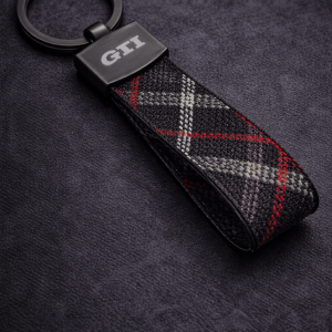 VW GTI nyckelring - Tygband med GTI ränder