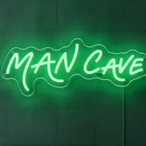 LED Neon Skylt – Man Cave grön (40x14cm) till garage/hem/kontor