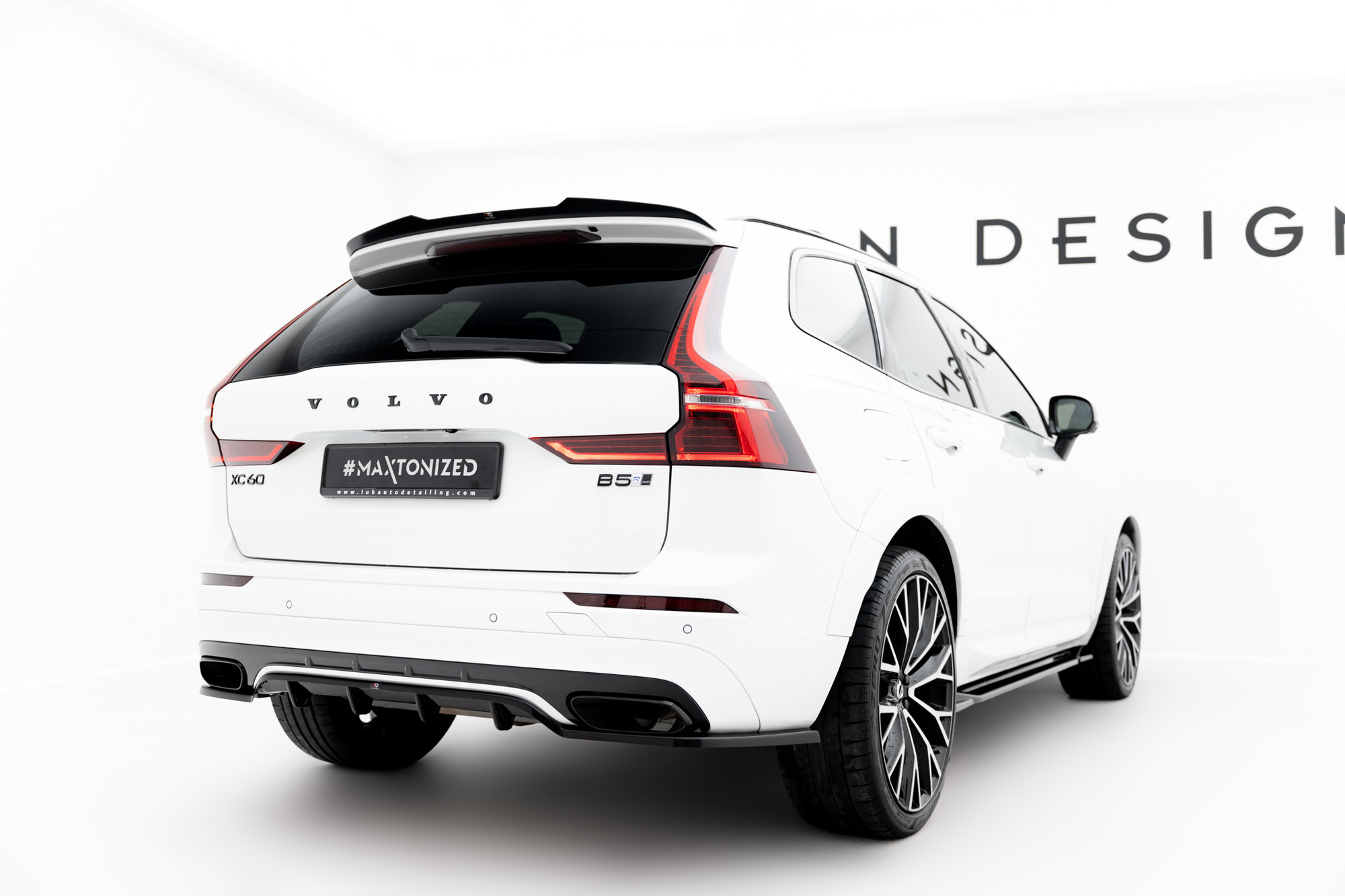 Rear Splitter (with vertical bars) Volvo XC60 Mk2 R-Design 1 Rear Splitter (with vertical bars) Volvo XC60 Mk2 R-Design