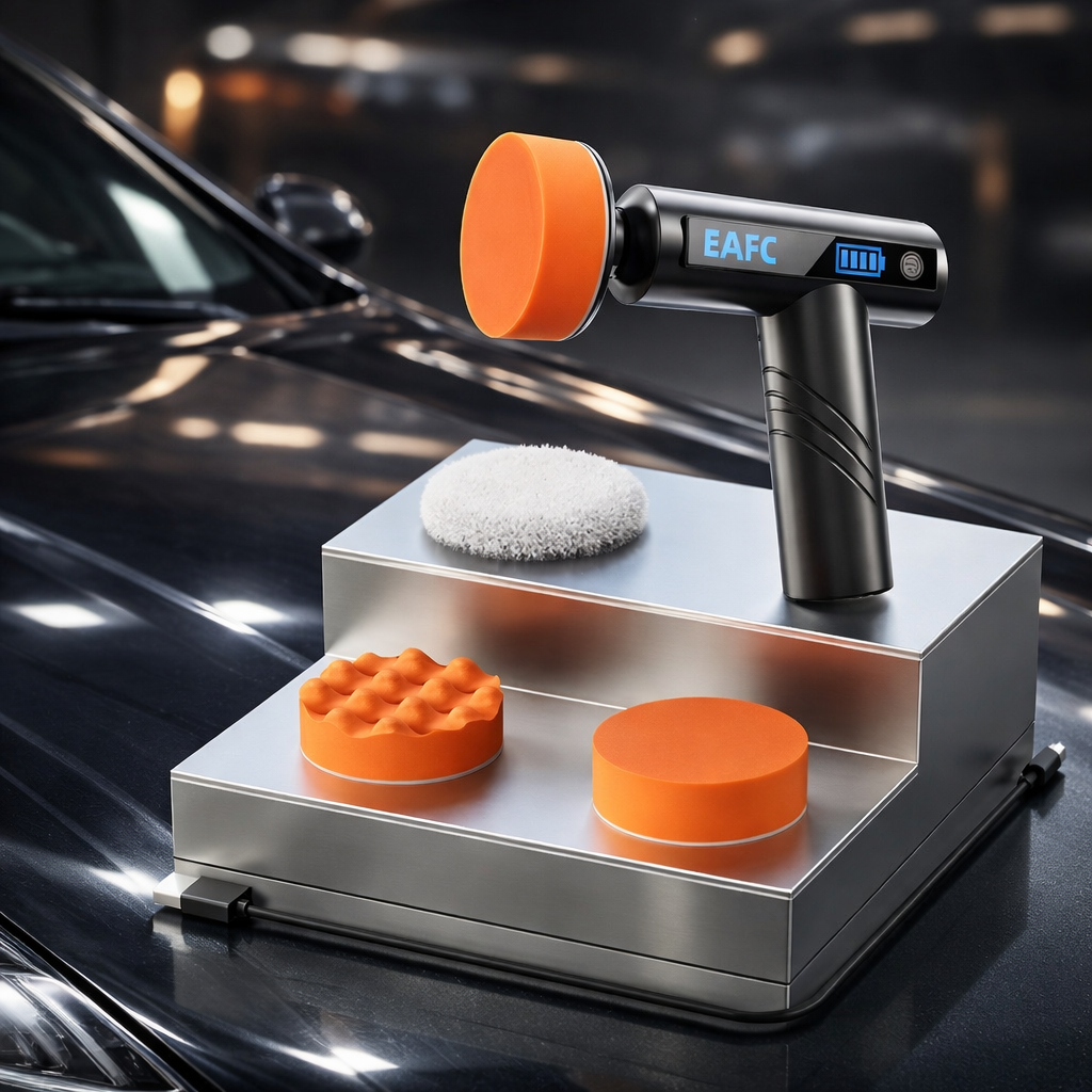 Trådlös polermaskin mini – För bilvård, MC, vaxning, interiör & hem 1 Trådlös polermaskin mini – För bilvård, MC, vaxning, interiör & hem