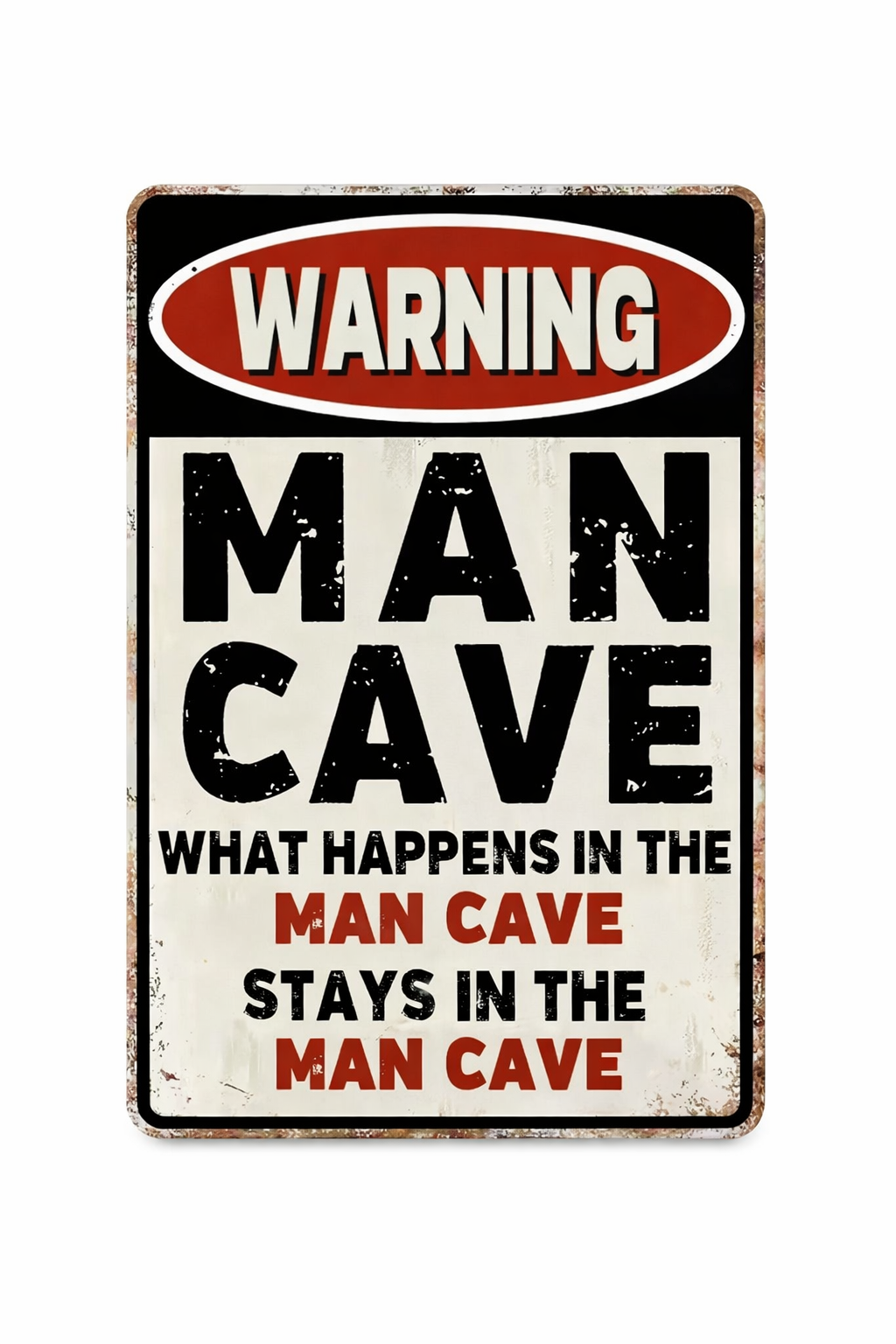 Man cave aluminium skylt 20x30cm till garage/kontor 1 Man cave aluminium skylt 20x30cm till garage/kontor