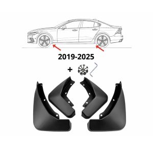 Hem 5 Passande S60 Stänkskydd/Mudflaps 4-pack – Passar 2019-2025