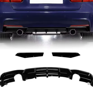 Hem 15 BMW 3 serie F30/F31 2012-2018 M-sport diffusor (Dubbla rör) Blanksvart