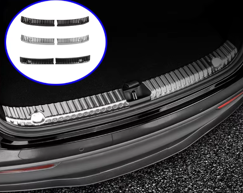 Tesla Model 3/Y 2017-2024 bagageskydd/lastskydd i rostfritt stål - Svart/Kromsilver/"Kolfiber" 14 Tesla Model 3/Y 2017-2024 bagageskydd/lastskydd i rostfritt stål - Svart/Kromsilver/"Kolfiber" - Bild 14