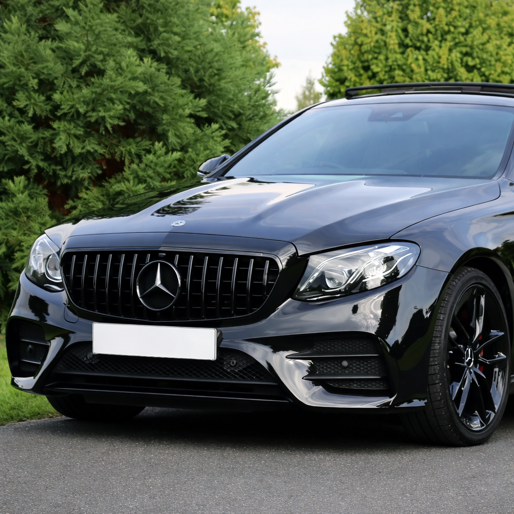 Mercedes E-klass W213 (2016-2020) GT grill - Blanksvart/krom 3 Mercedes E-klass W213 (2016-2020) GT grill - Blanksvart/krom - Bild 3